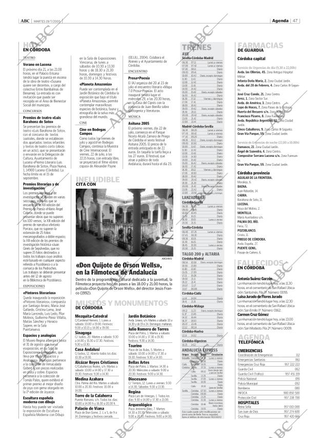 ABC CORDOBA 19-07-2005 página 47