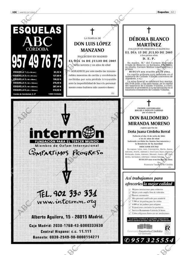 ABC CORDOBA 19-07-2005 página 63