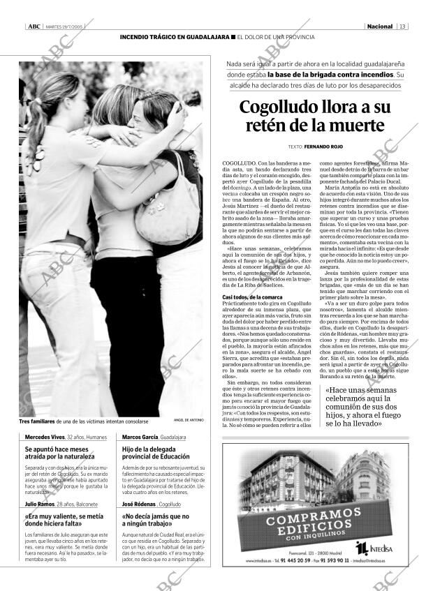 ABC MADRID 19-07-2005 página 13