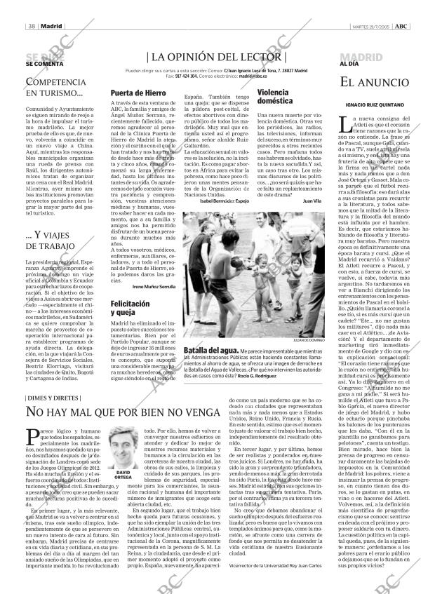 ABC MADRID 19-07-2005 página 38