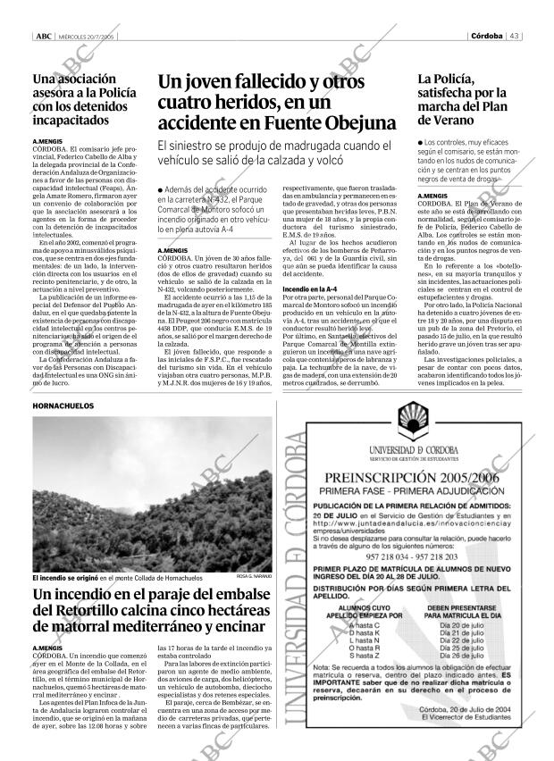 ABC CORDOBA 20-07-2005 página 43