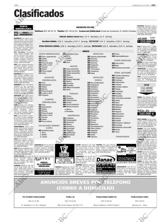 ABC CORDOBA 20-07-2005 página 68