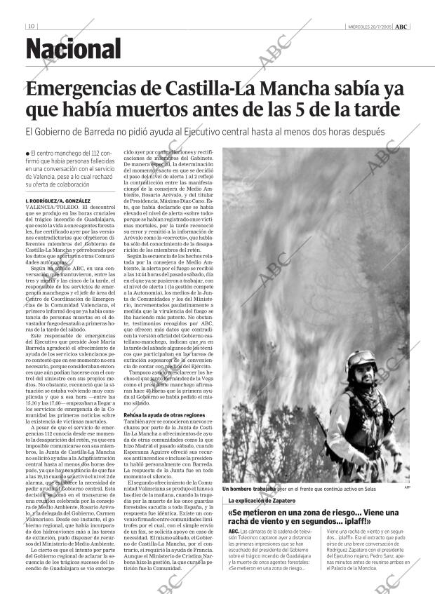 ABC MADRID 20-07-2005 página 10