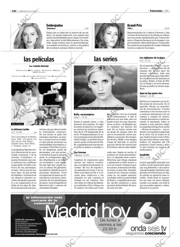 ABC MADRID 20-07-2005 página 105