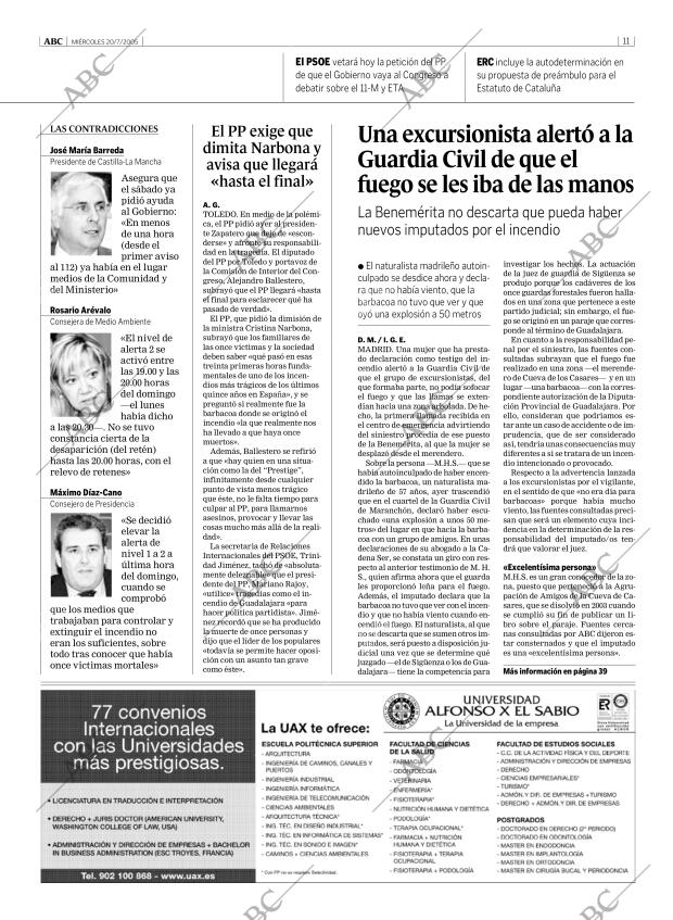 ABC MADRID 20-07-2005 página 11