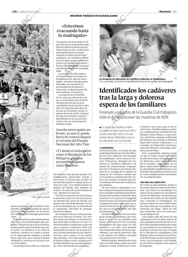 ABC MADRID 20-07-2005 página 15