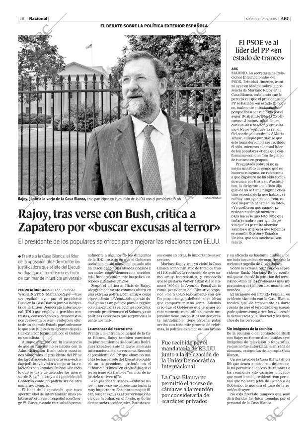 ABC MADRID 20-07-2005 página 18