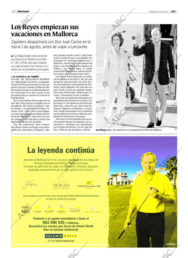 ABC MADRID 20-07-2005 página 20