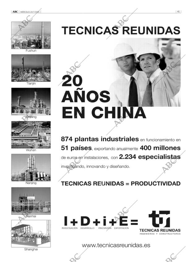 ABC MADRID 20-07-2005 página 41