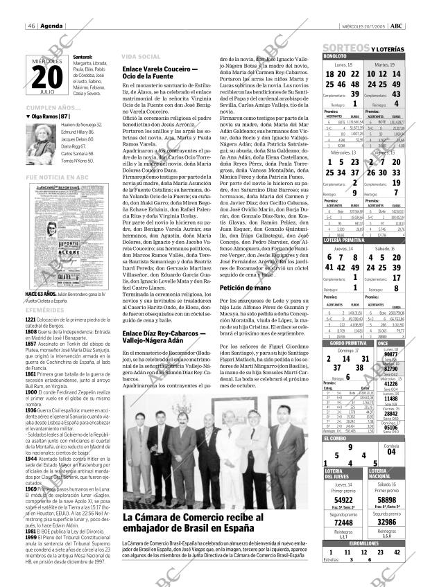 ABC MADRID 20-07-2005 página 46