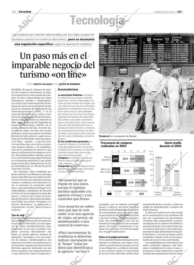 ABC MADRID 20-07-2005 página 54
