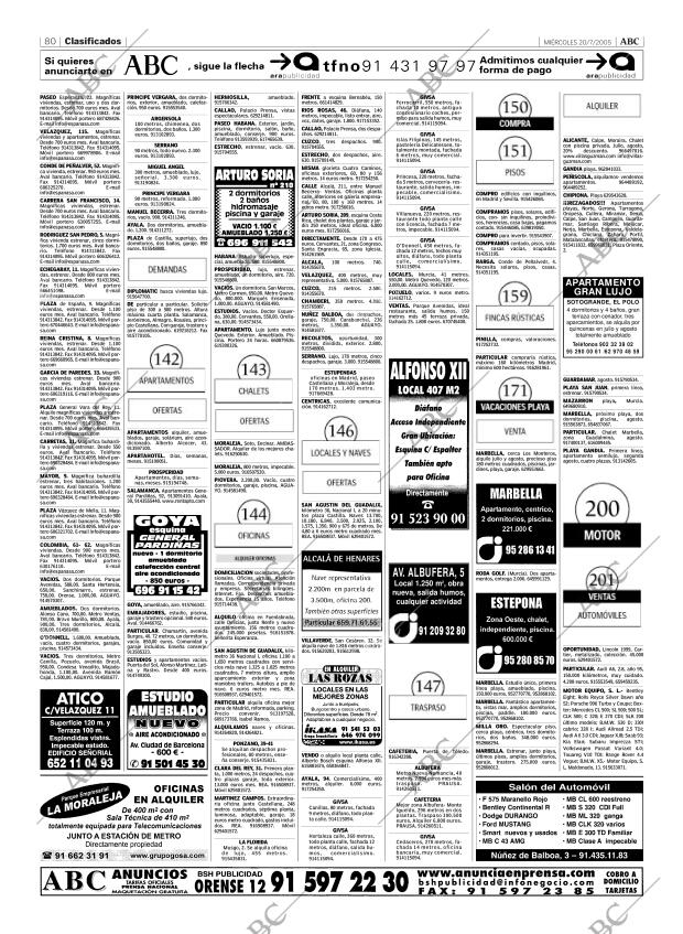 ABC MADRID 20-07-2005 página 80