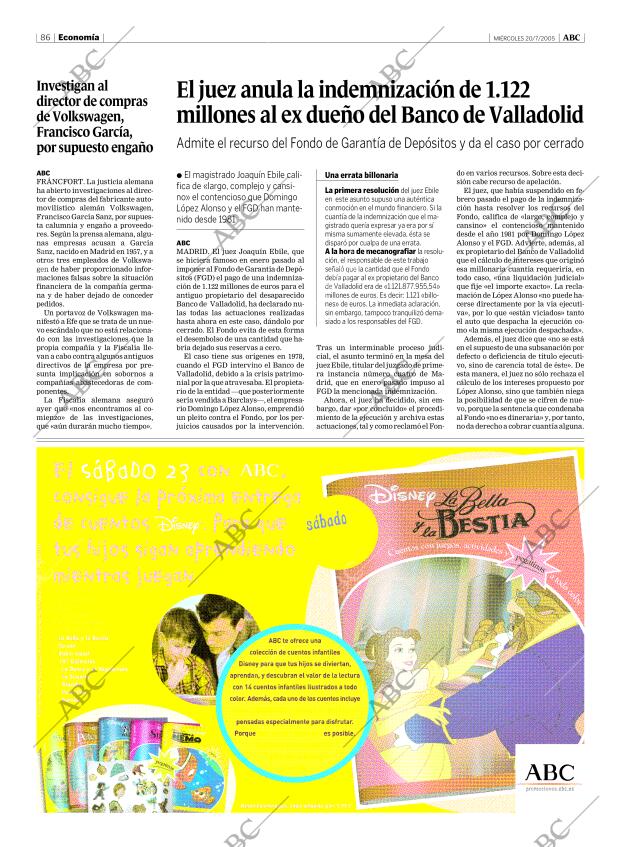 ABC MADRID 20-07-2005 página 86