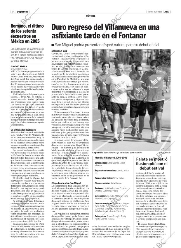 ABC CORDOBA 21-07-2005 página 74