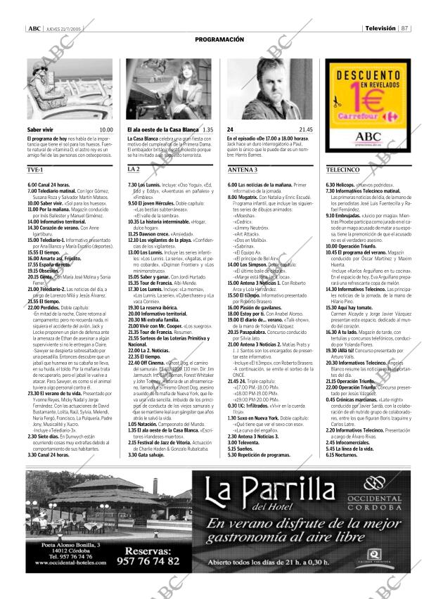 ABC CORDOBA 21-07-2005 página 87