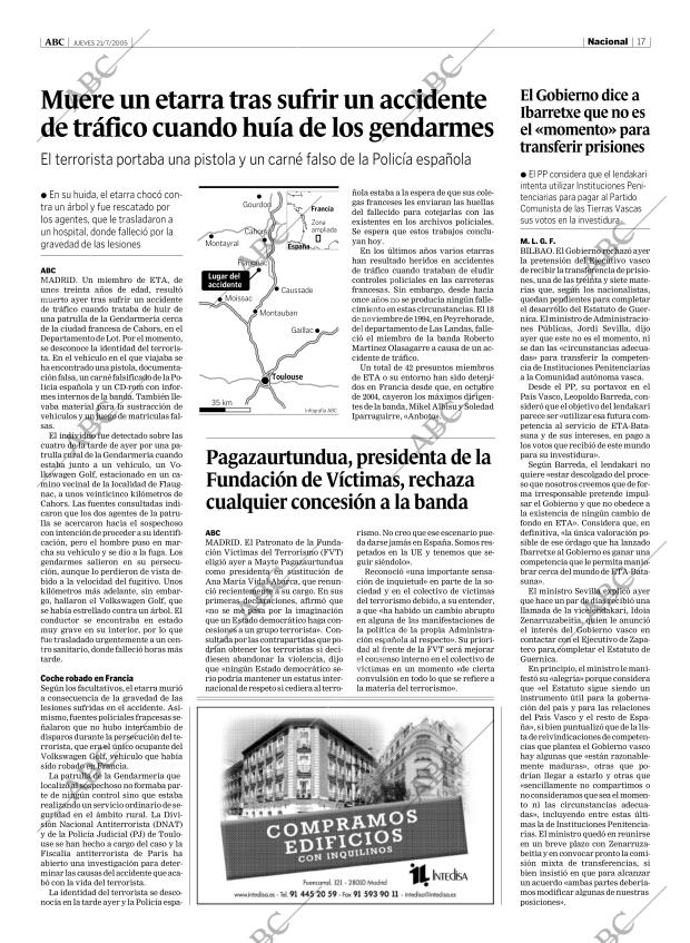 ABC MADRID 21-07-2005 página 17