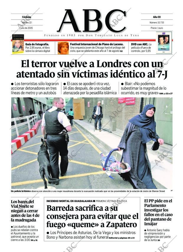 ABC CORDOBA 22-07-2005 página 1
