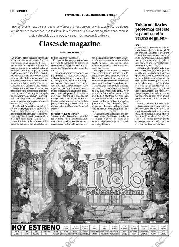 ABC CORDOBA 22-07-2005 página 36