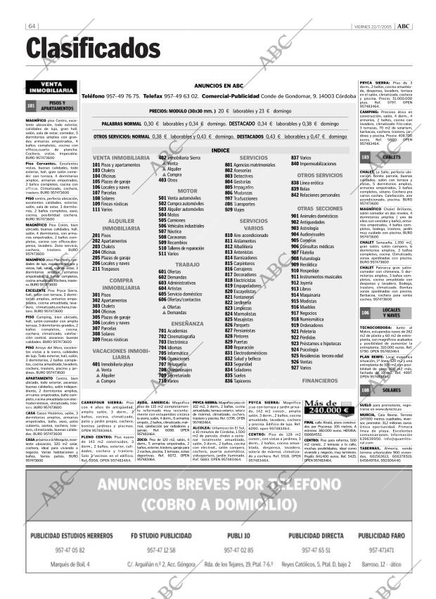 ABC CORDOBA 22-07-2005 página 64