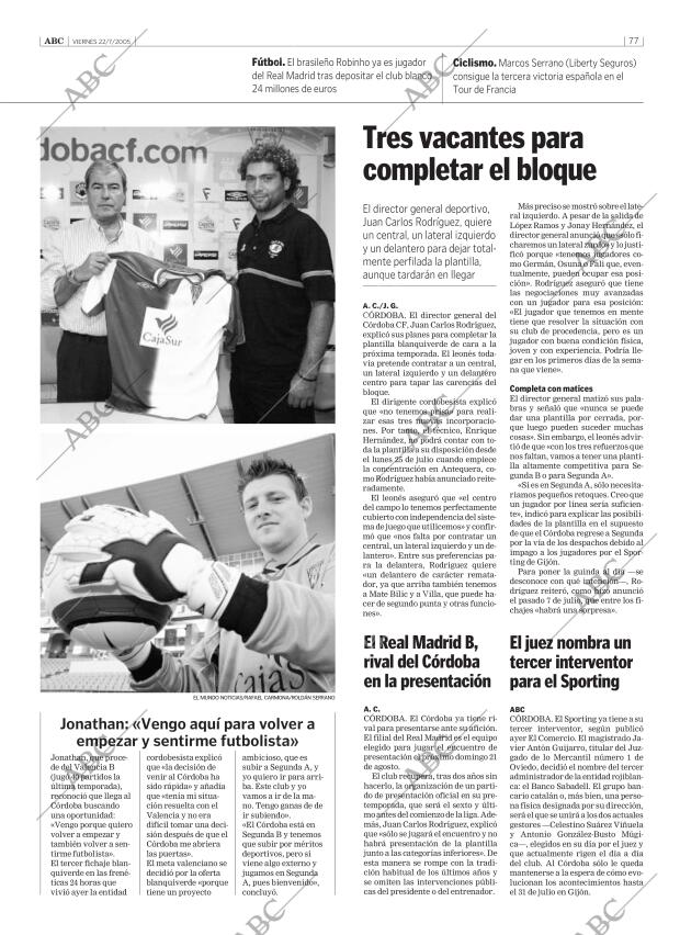ABC CORDOBA 22-07-2005 página 77