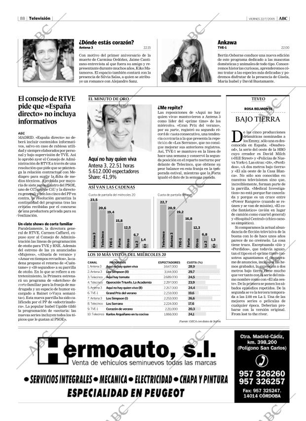 ABC CORDOBA 22-07-2005 página 88