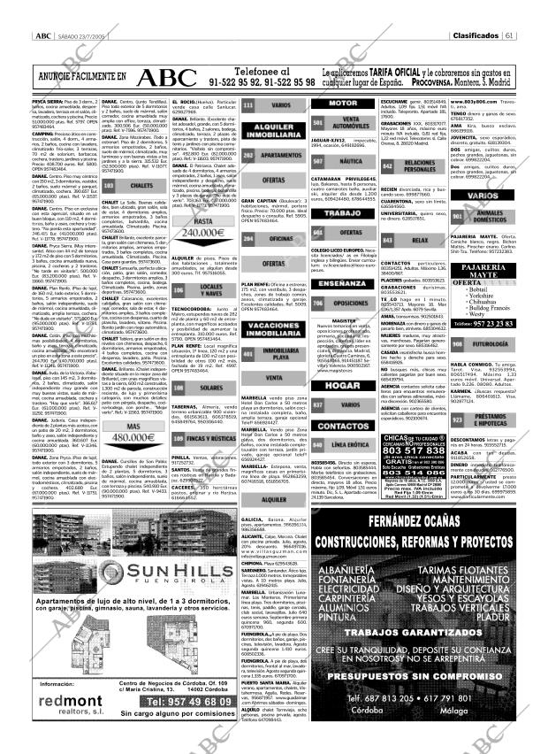 ABC CORDOBA 23-07-2005 página 61