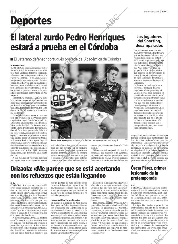 ABC CORDOBA 23-07-2005 página 70