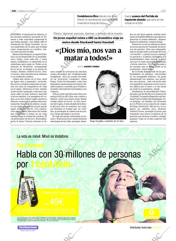 ABC MADRID 23-07-2005 página 23