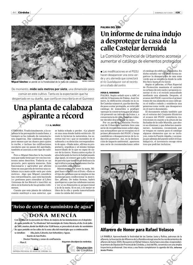 ABC CORDOBA 24-07-2005 página 44