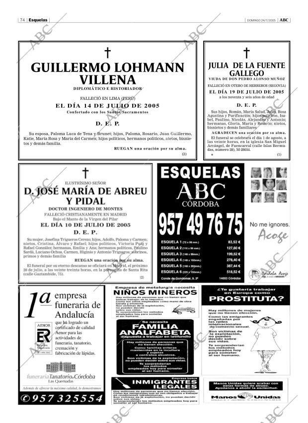 ABC CORDOBA 24-07-2005 página 74