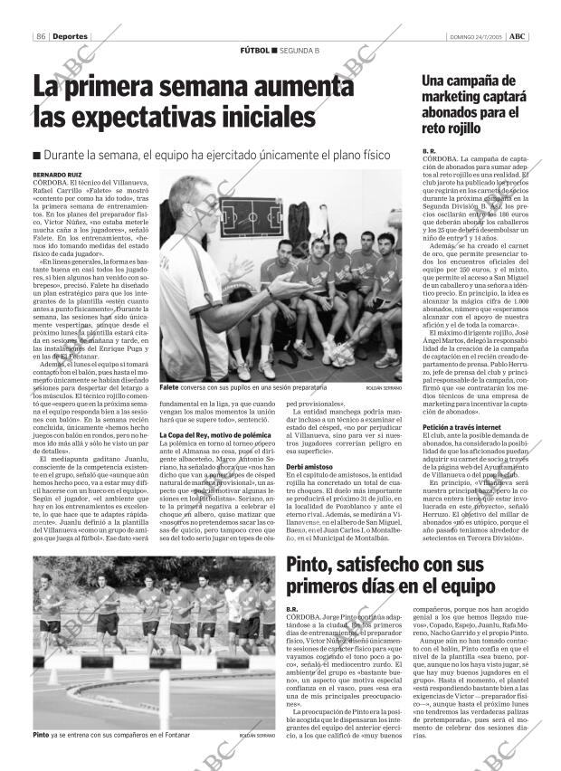 ABC CORDOBA 24-07-2005 página 86