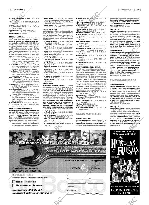ABC SEVILLA 24-07-2005 página 82