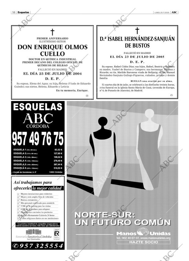 ABC CORDOBA 25-07-2005 página 58