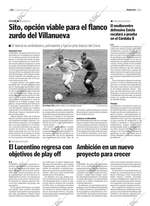 ABC CORDOBA 25-07-2005 página 69