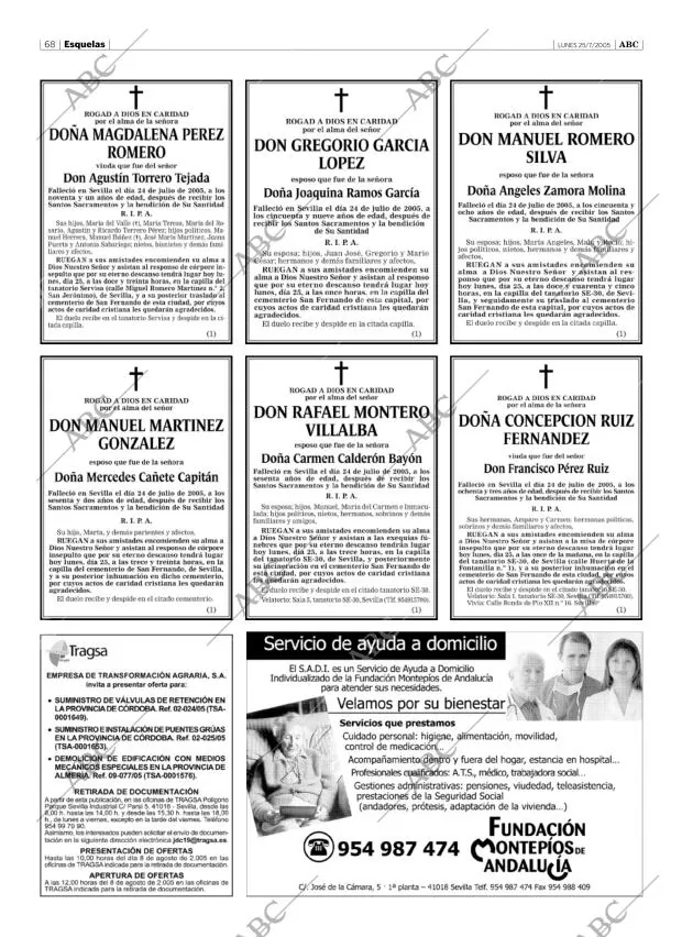ABC SEVILLA 25-07-2005 página 68