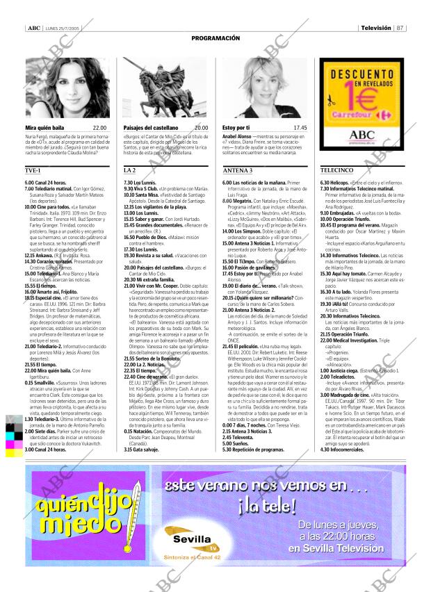ABC SEVILLA 25-07-2005 página 87