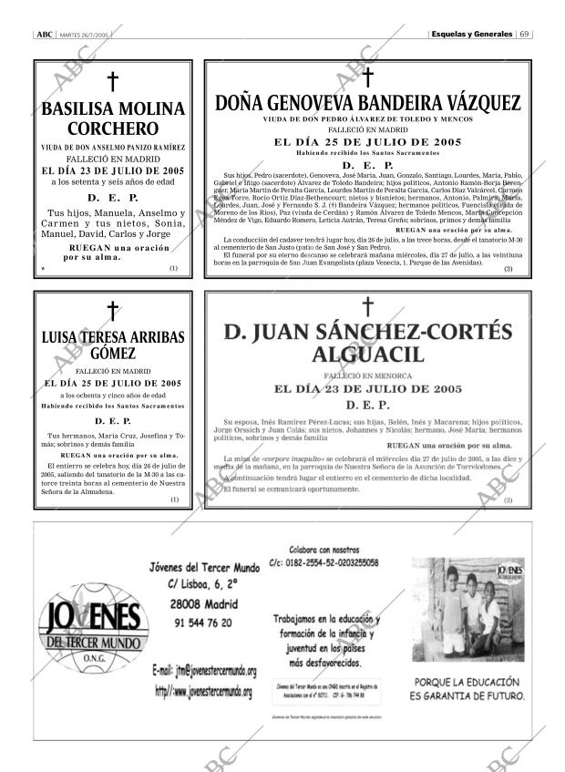 ABC MADRID 26-07-2005 página 69