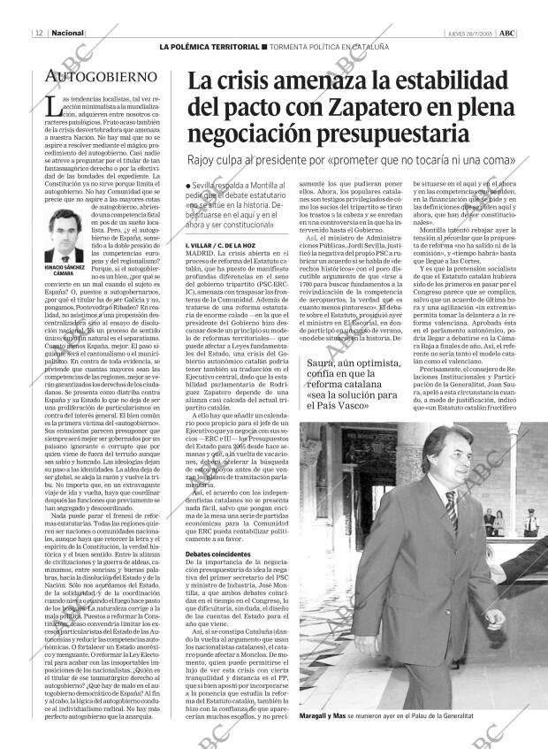 ABC MADRID 28-07-2005 página 12