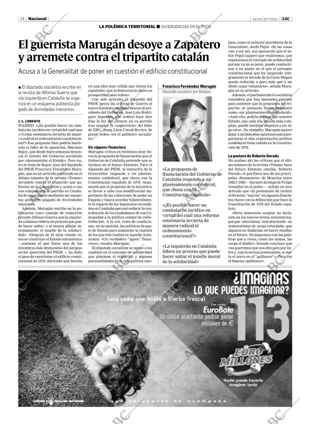 ABC MADRID 28-07-2005 página 14