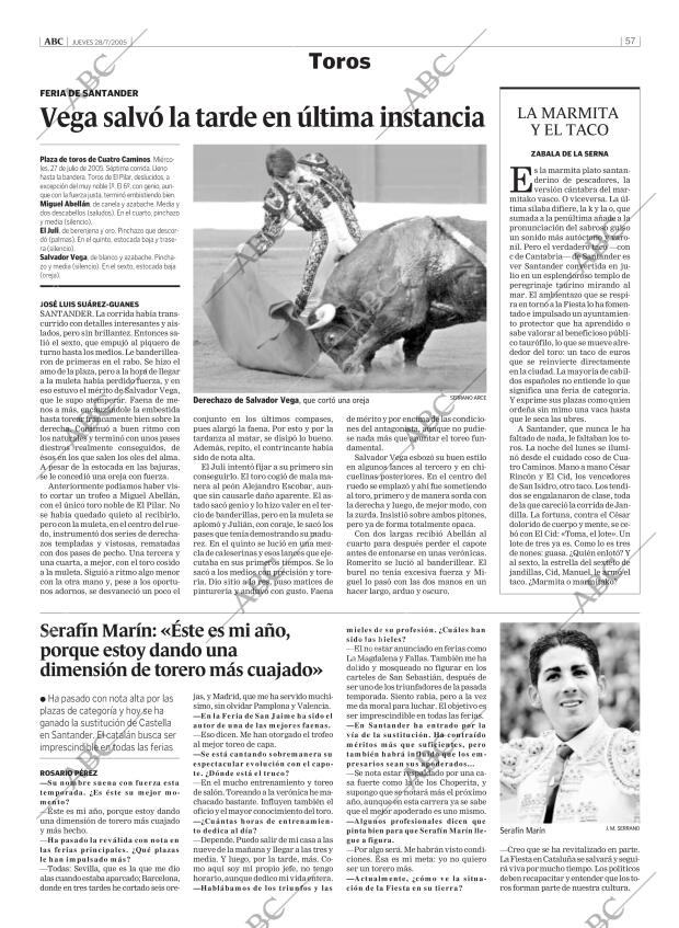 ABC MADRID 28-07-2005 página 57