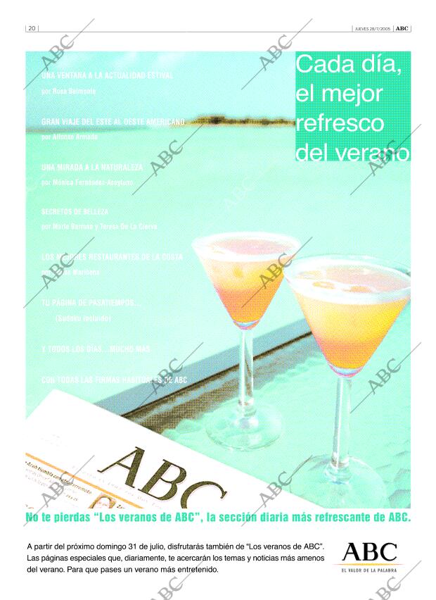 ABC SEVILLA 28-07-2005 página 20