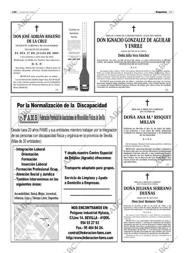ABC SEVILLA 28-07-2005 página 69