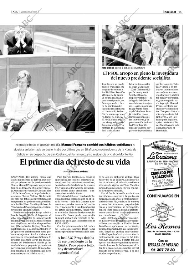 ABC MADRID 30-07-2005 página 15