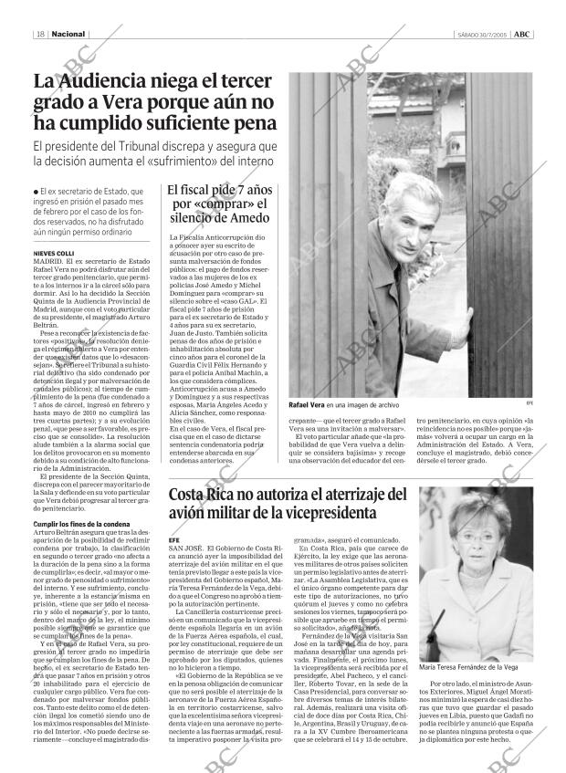 ABC MADRID 30-07-2005 página 18