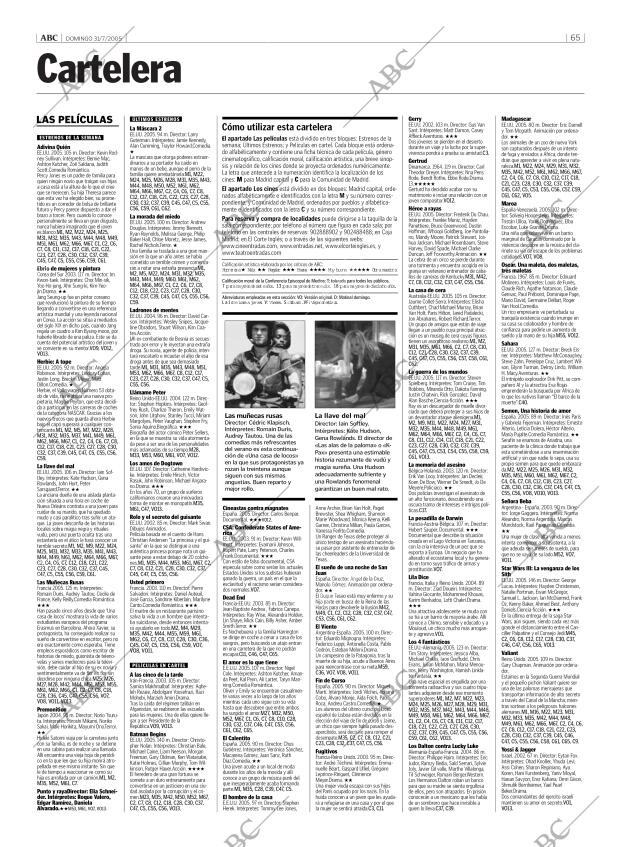 ABC MADRID 31-07-2005 página 65