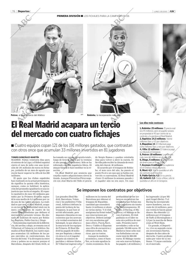 ABC MADRID 01-08-2005 página 76