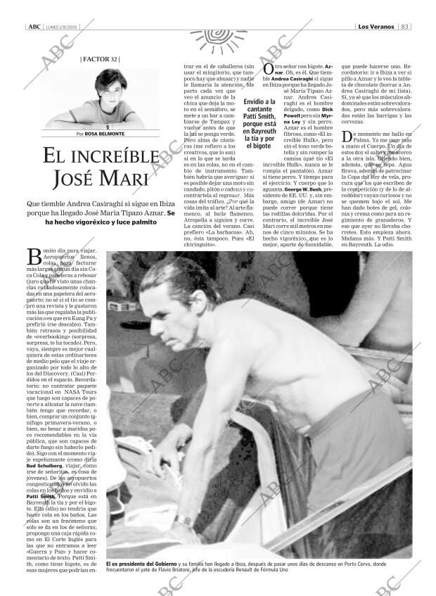 ABC MADRID 01-08-2005 página 83