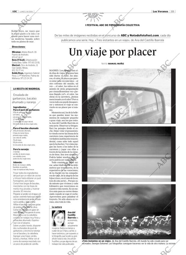 ABC MADRID 01-08-2005 página 89