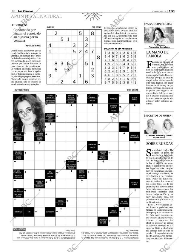ABC MADRID 04-08-2005 página 86