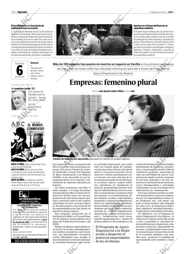 ABC SEVILLA 06-08-2005 página 20